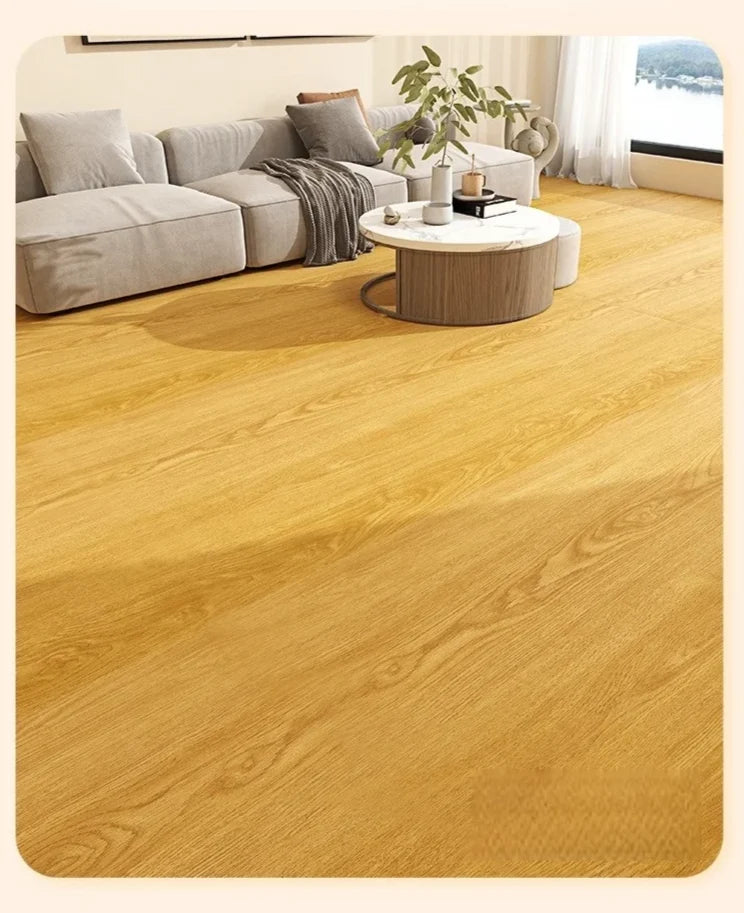 Peel & Stick Floor Tile Wood-Look Waterproof & Wear-Resistant
