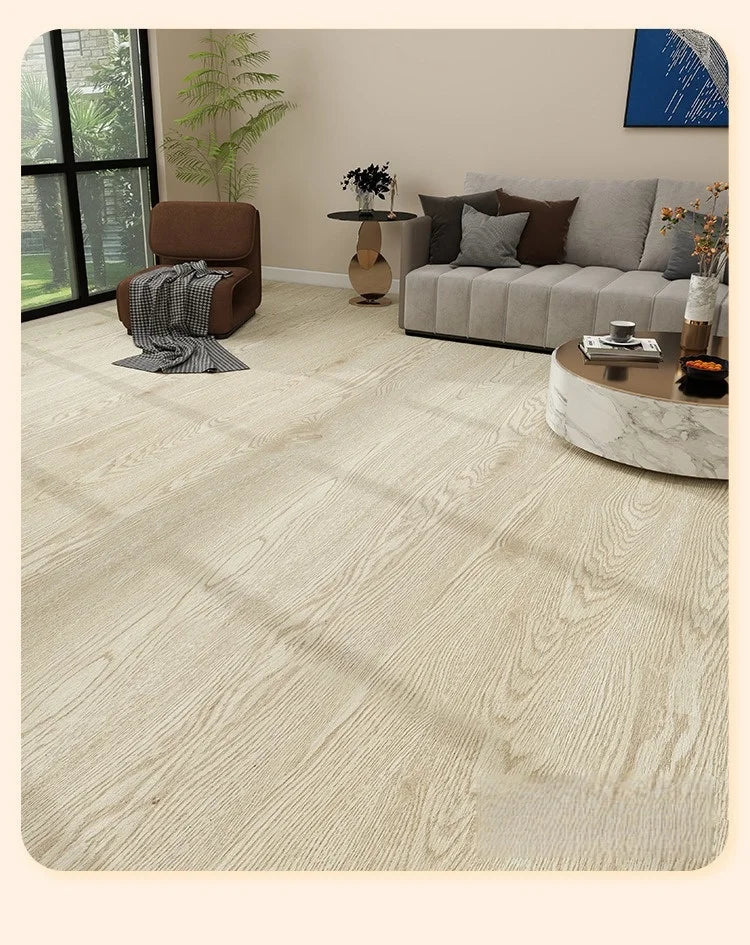 Peel & Stick Floor Tile Wood-Look Waterproof & Wear-Resistant
