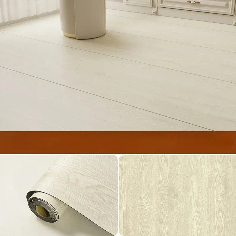 Peel & Stick Floor Tile Wood-Look Waterproof & Wear-Resistant