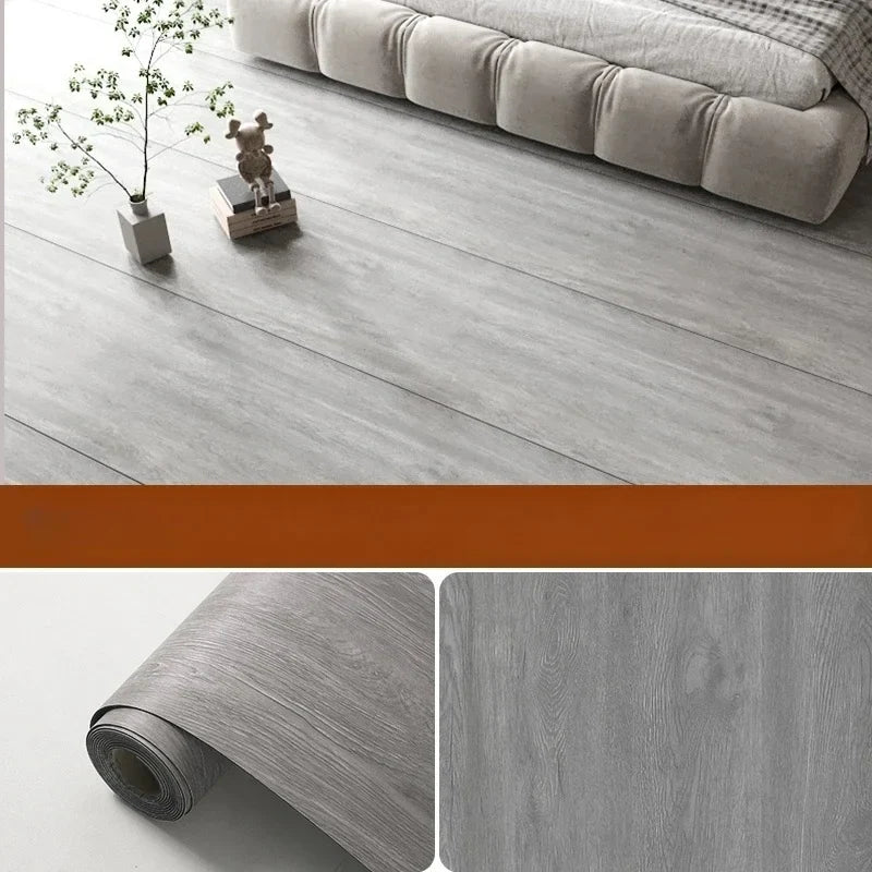 Peel & Stick Floor Tile Wood-Look Waterproof & Wear-Resistant