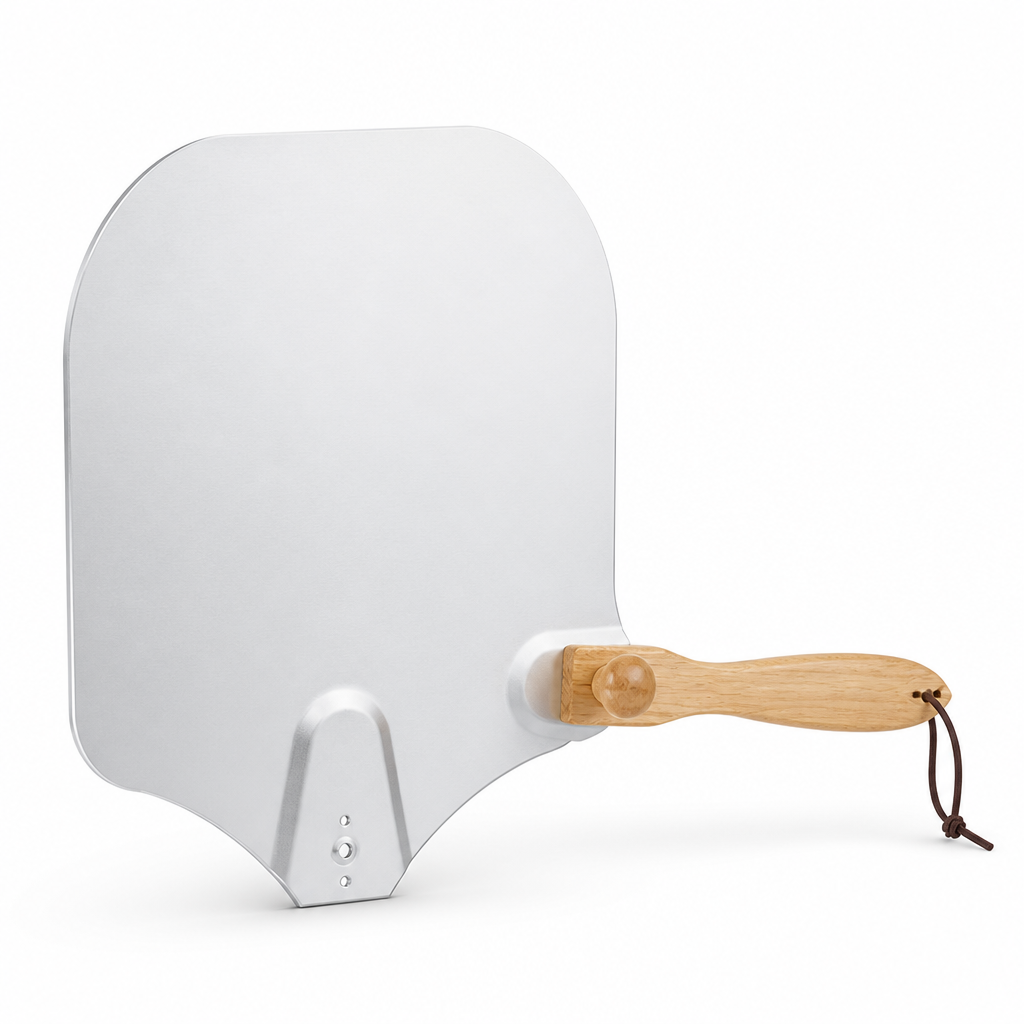 Pizza Peel 12 Inch Anodized Aluminum & Bamboo Handle