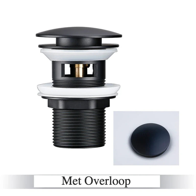 Pop-Up Drain Stopper Solid Brass One-Touch