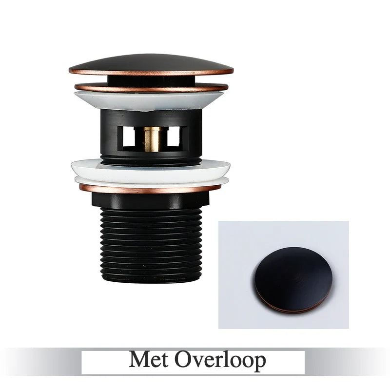 Pop-Up Drain Stopper Solid Brass One-Touch