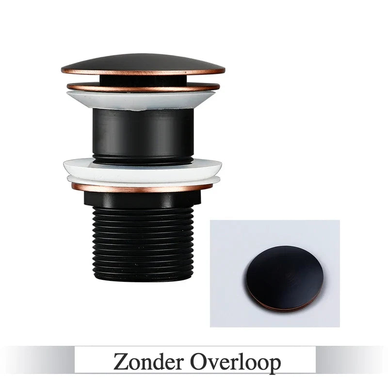 Pop-Up Drain Stopper Solid Brass One-Touch