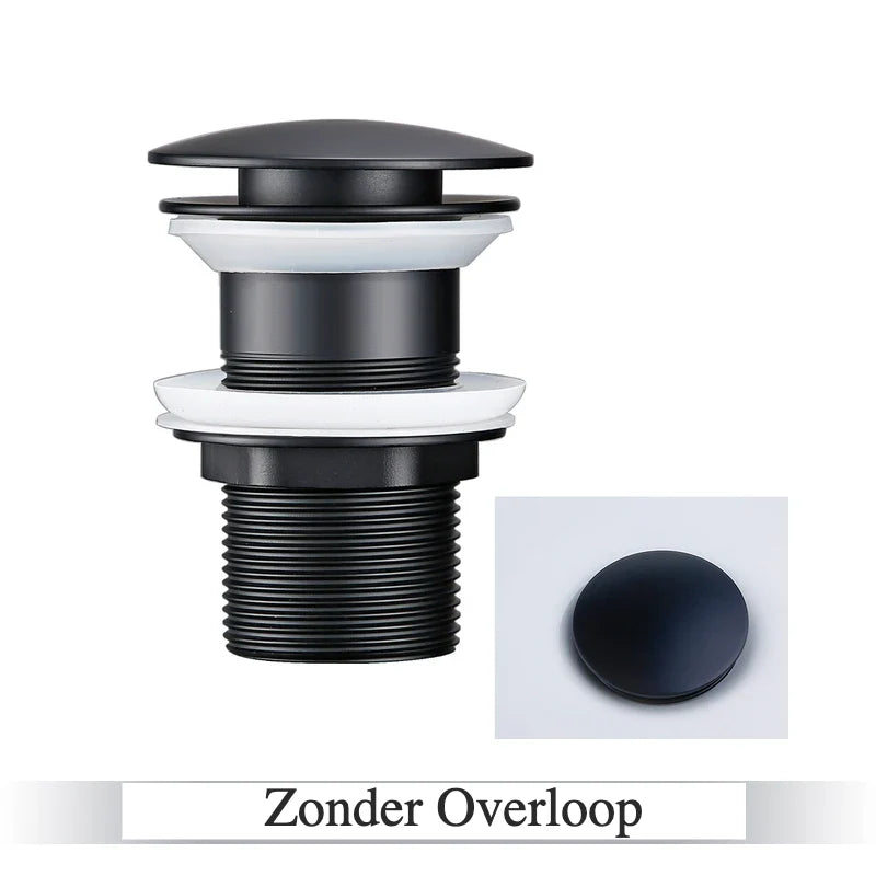 Pop-Up Drain Stopper Solid Brass One-Touch