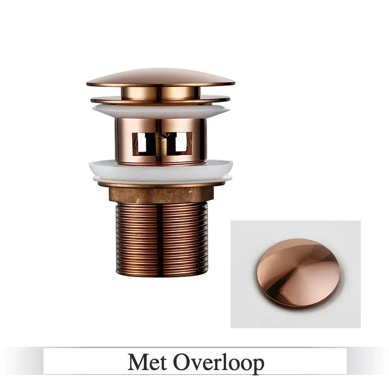 Pop-Up Drain Stopper Solid Brass One-Touch