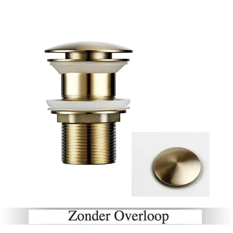 Pop-Up Drain Stopper Solid Brass One-Touch