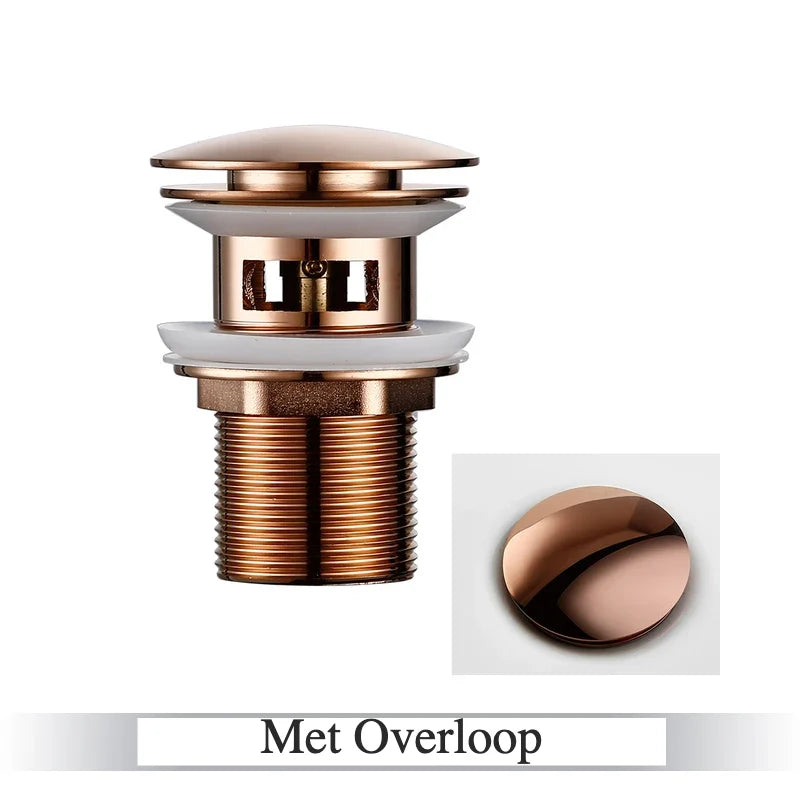 Pop-Up Drain Stopper Solid Brass One-Touch