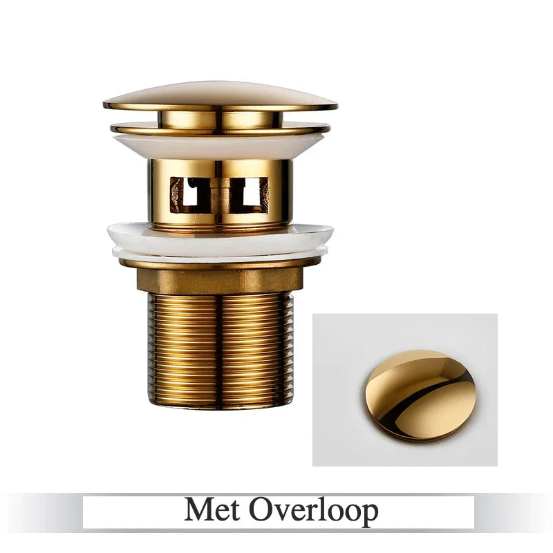 Pop-Up Drain Stopper Solid Brass One-Touch
