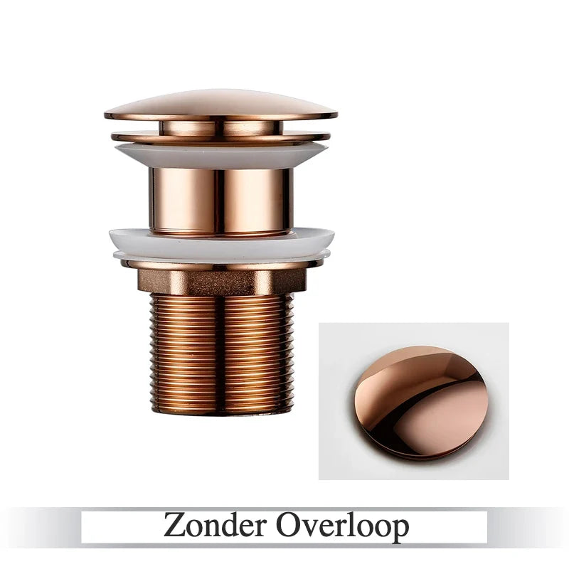 Pop-Up Drain Stopper Solid Brass One-Touch