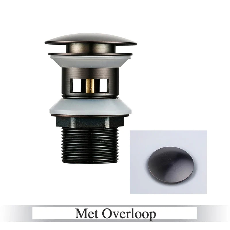 Pop-Up Drain Stopper Solid Brass One-Touch