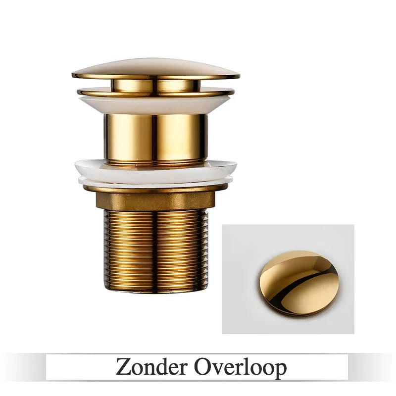 Pop-Up Drain Stopper Solid Brass One-Touch