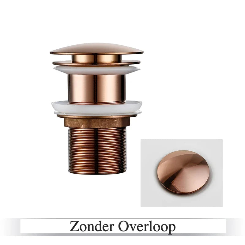 Pop-Up Drain Stopper Solid Brass One-Touch