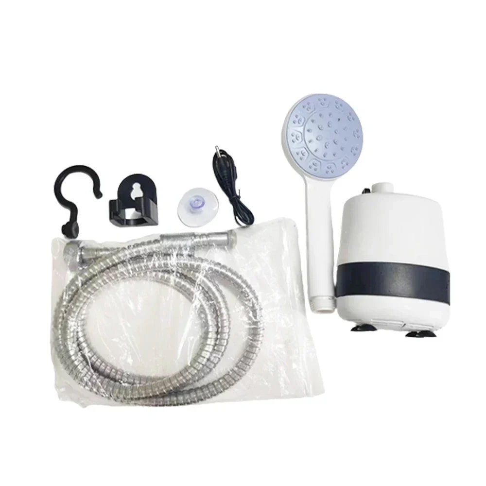 Portable Camping Shower Handheld Rechargeable 45-Min Runtime