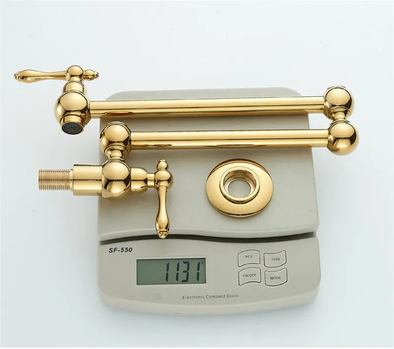 Pot Filler Faucet Foldable 360 Degree Solid Brass