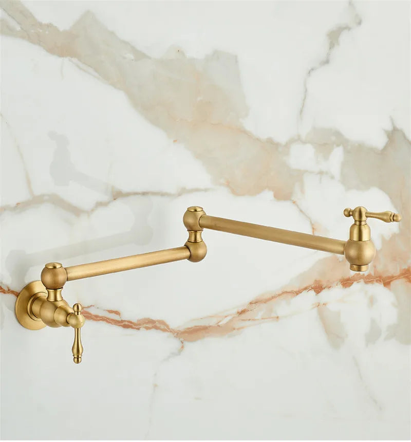 Pot Filler Faucet Foldable 360 Degree Solid Brass