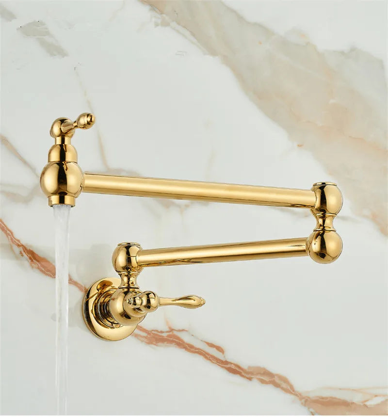 Pot Filler Faucet Foldable 360 Degree Solid Brass