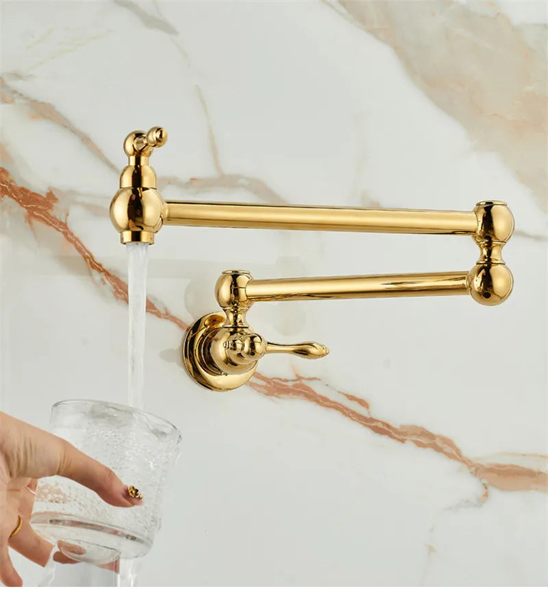 Pot Filler Faucet Foldable 360 Degree Solid Brass