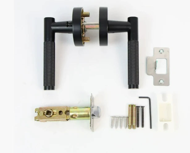 Privacy Door Lever Knurled Handle Keyless Lock