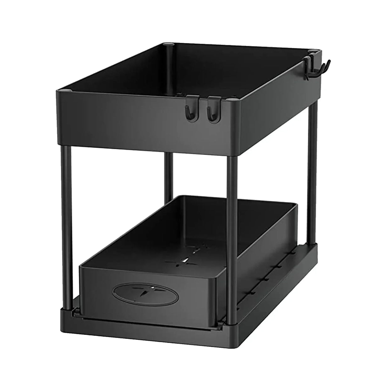 Pull-Out Cabinet Organizer 2-Tier Tool-Free