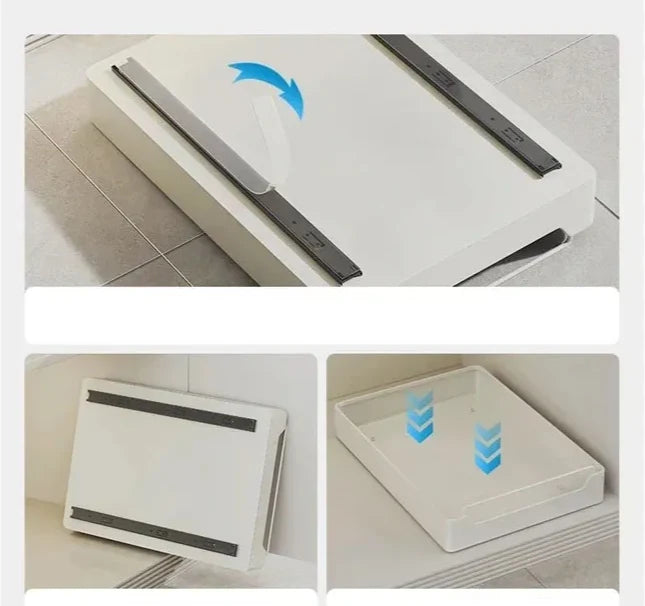 Pull-Out Kitchen Organizer Self-Adhesive Smooth & Quiet Rails