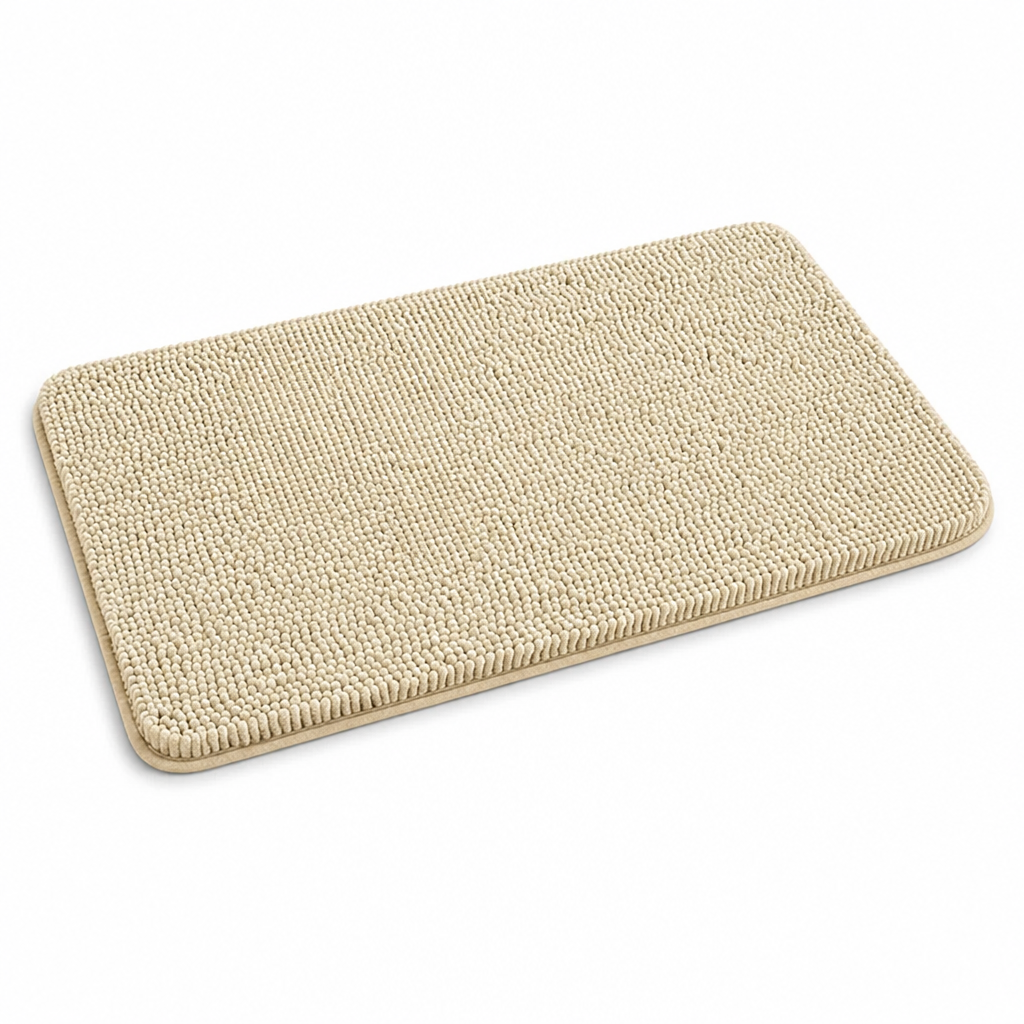 Rectangular Non-Slip Backing Bath Mat (1.7-Inch Thick)