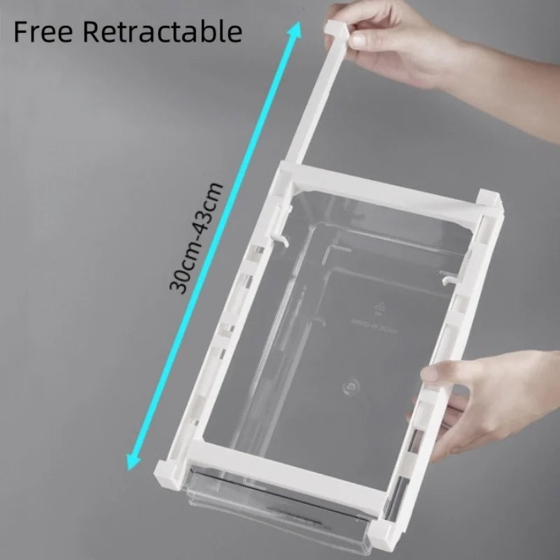 Refrigerator Drawer Under-Shelf Transparent Pull-Out