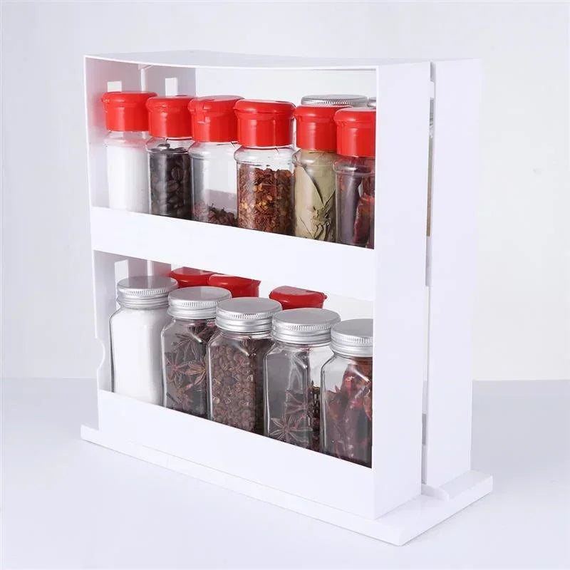 Rotating Organizer 2-Tier 360 Degree Rust-Resistant Metal