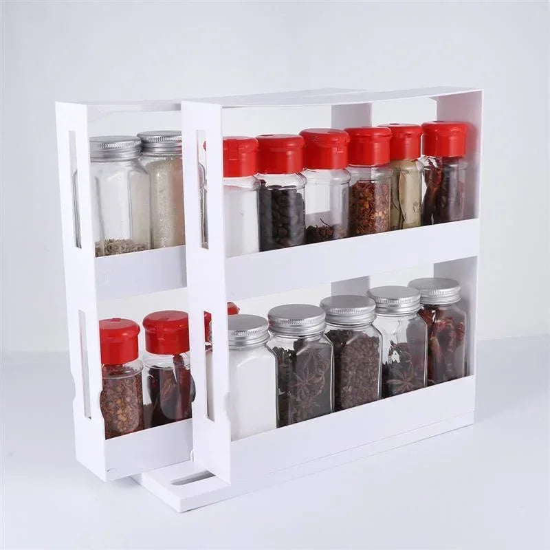Rotating Organizer 2-Tier 360 Degree Rust-Resistant Metal