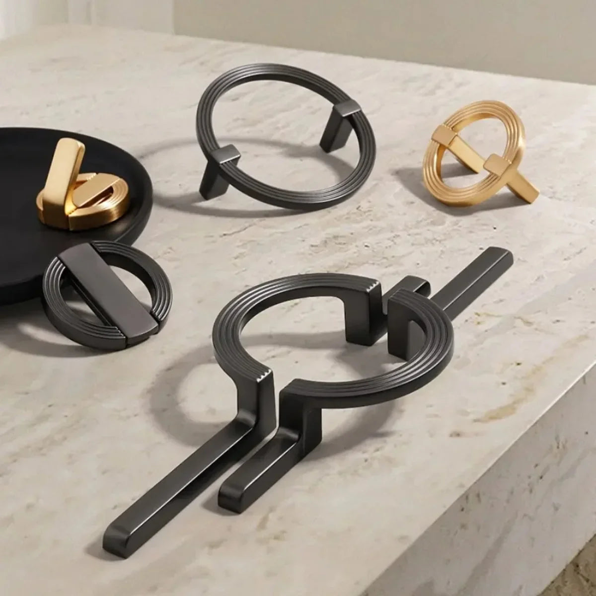Round Cabinet Pull Zinc Alloy & Electroplated Finish