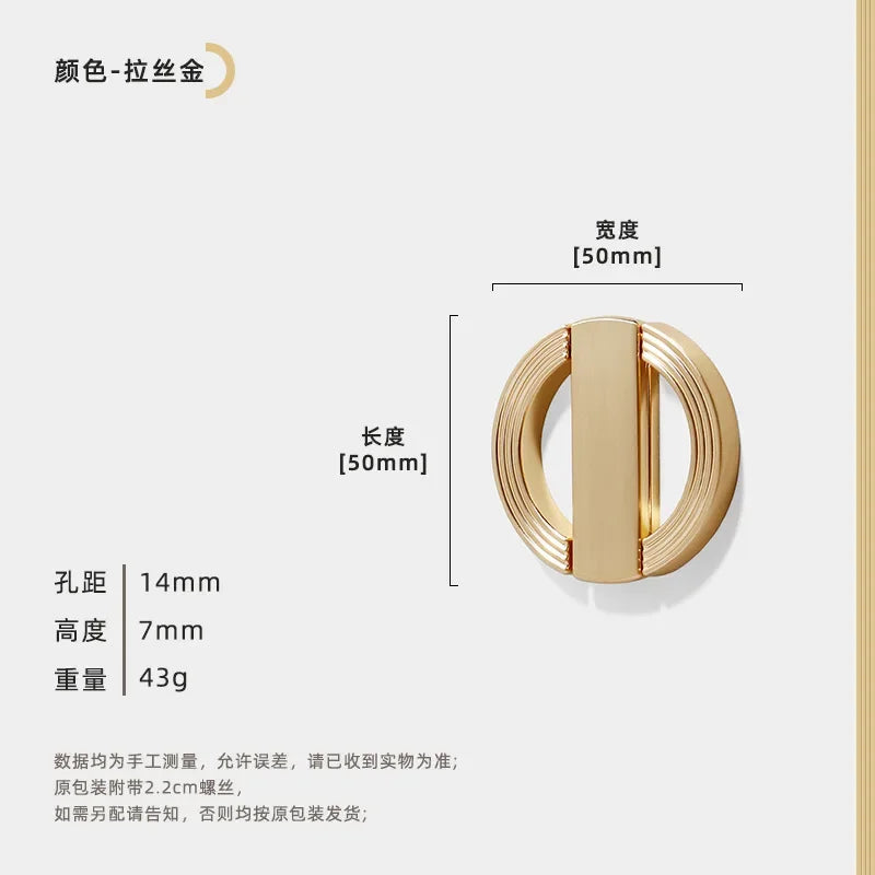Round Cabinet Pull Zinc Alloy & Electroplated Finish