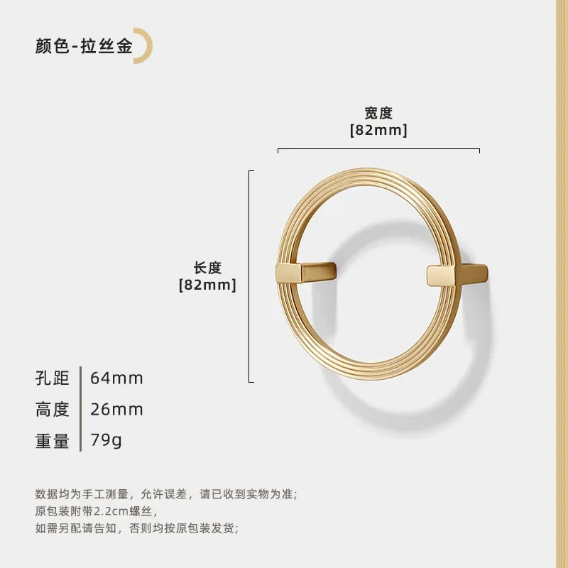 Round Cabinet Pull Zinc Alloy & Electroplated Finish