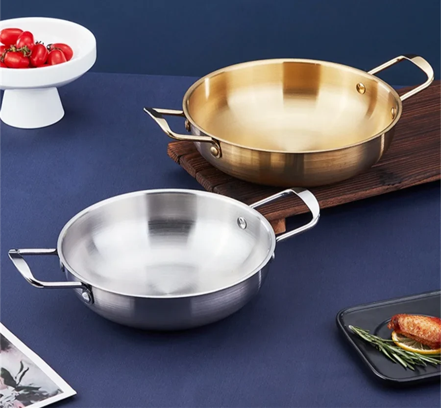 Sauce & Paella Pan Stainless Steel Even Heat