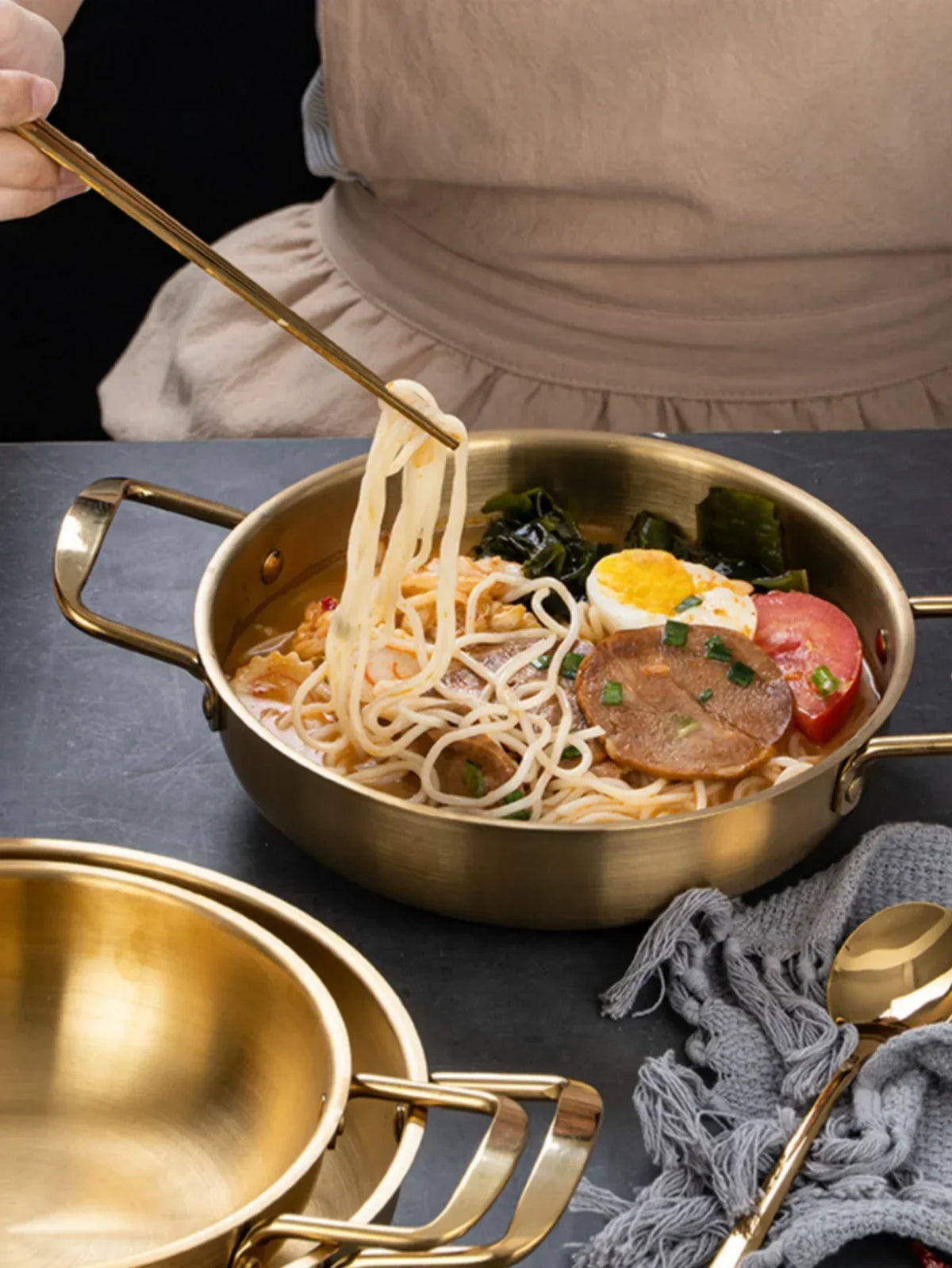 Sauce & Paella Pan Stainless Steel Even Heat