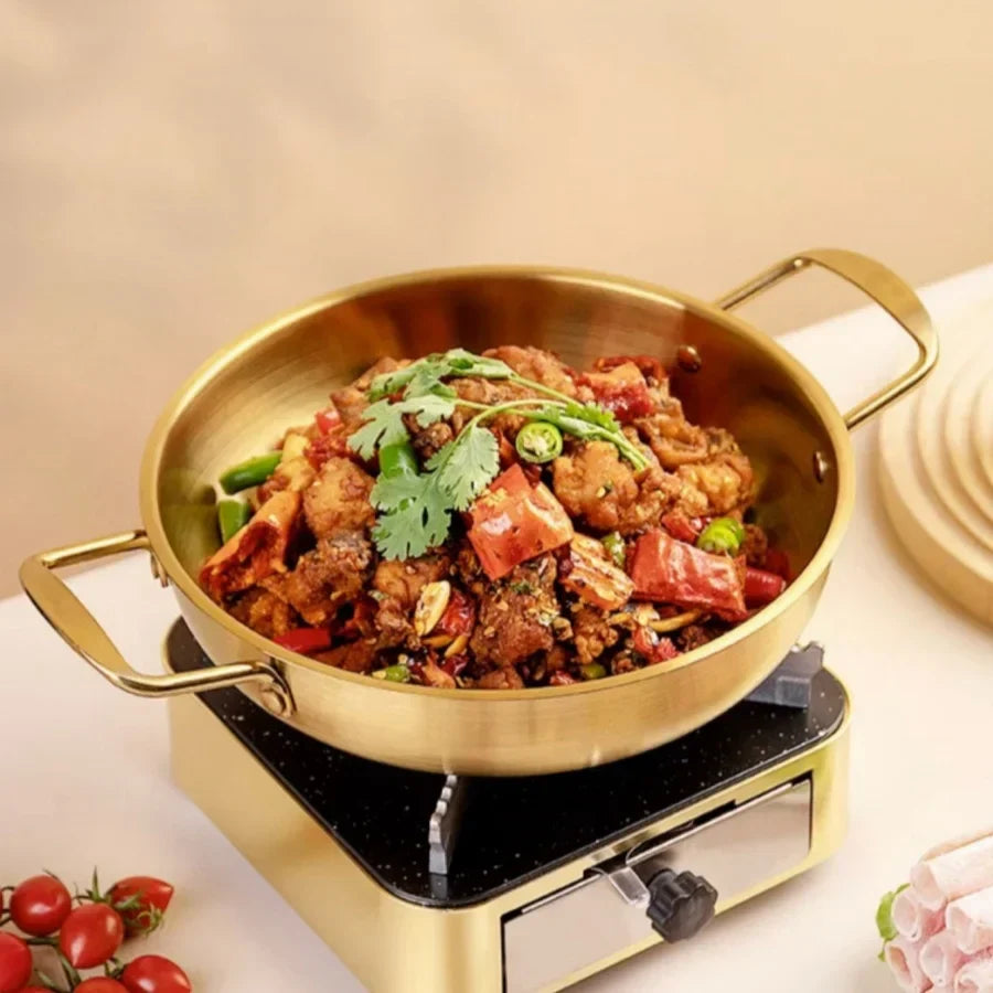 Sauce & Paella Pan Stainless Steel Even Heat