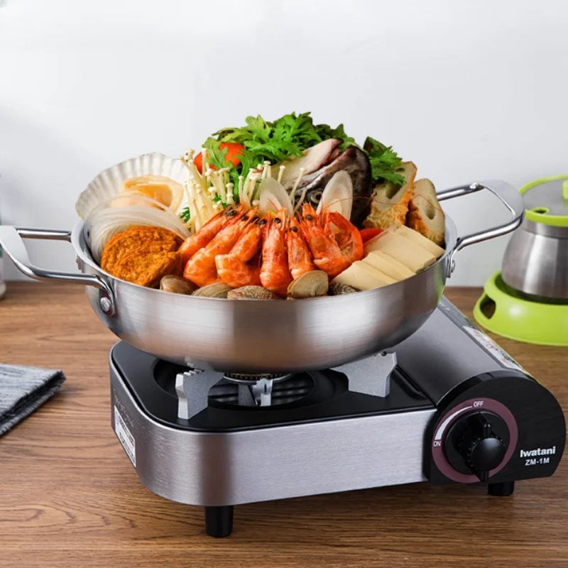 Sauce & Paella Pan Stainless Steel Even Heat