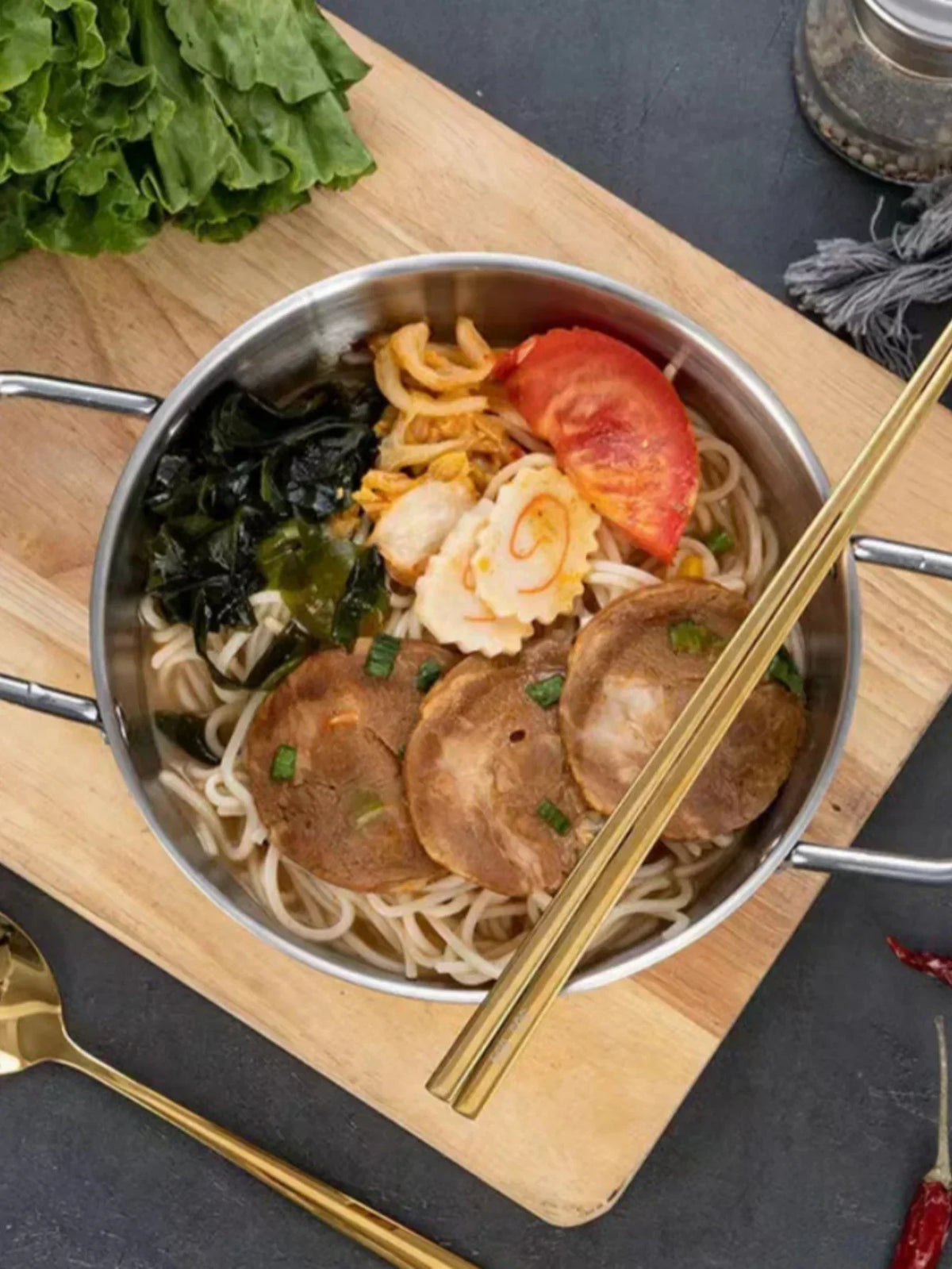 Sauce & Paella Pan Stainless Steel Even Heat