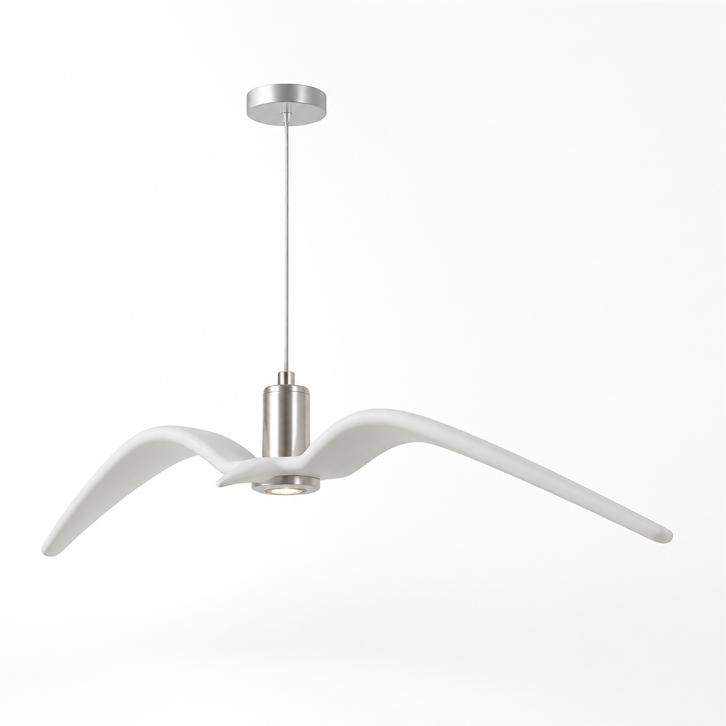 Sculptural Hanging Indoor Bird Pendant Lamp