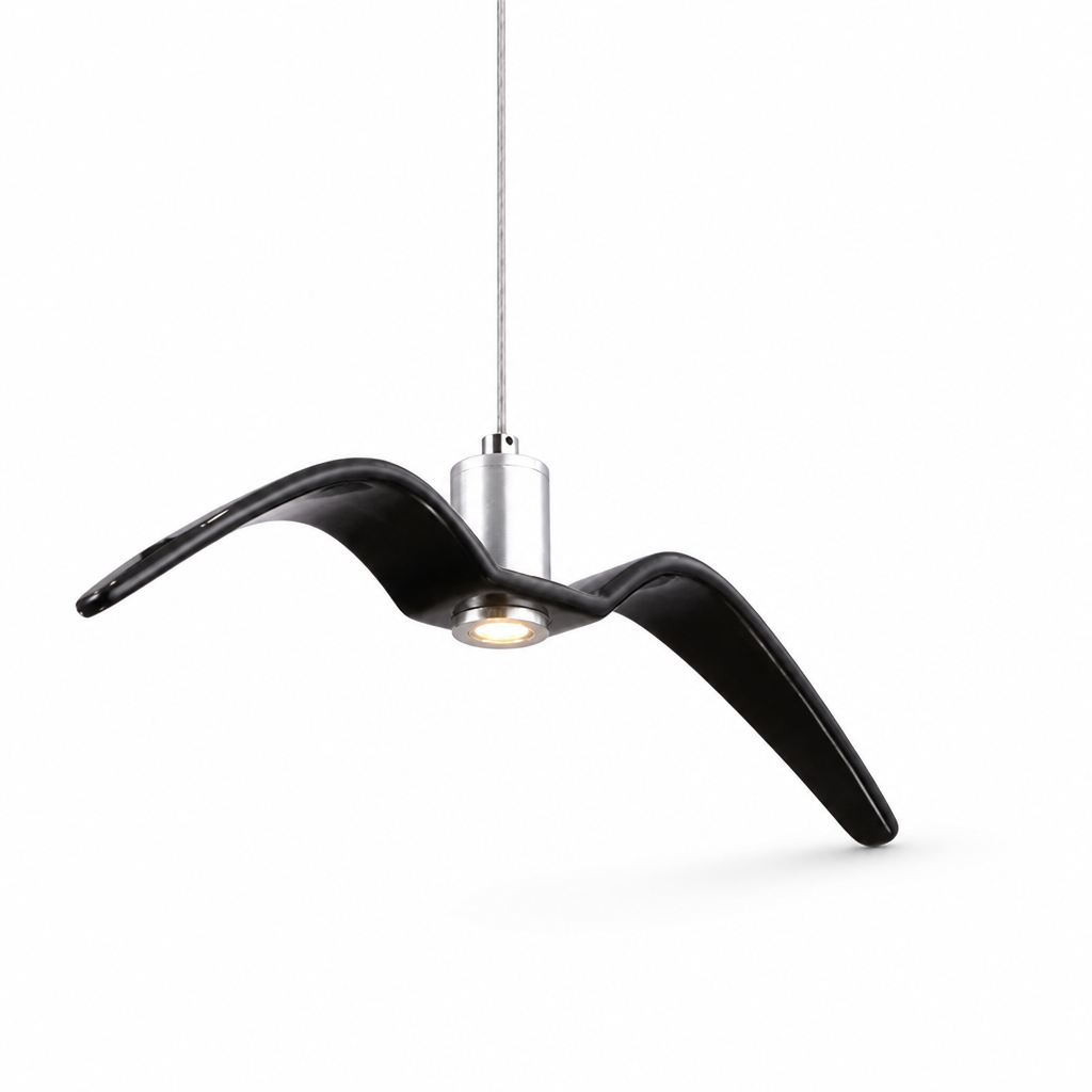 Sculptural Hanging Indoor Bird Pendant Lamp