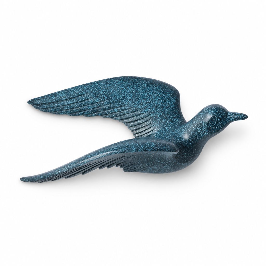 Sculptural Seagull Polyresin Coastal Wall Decor