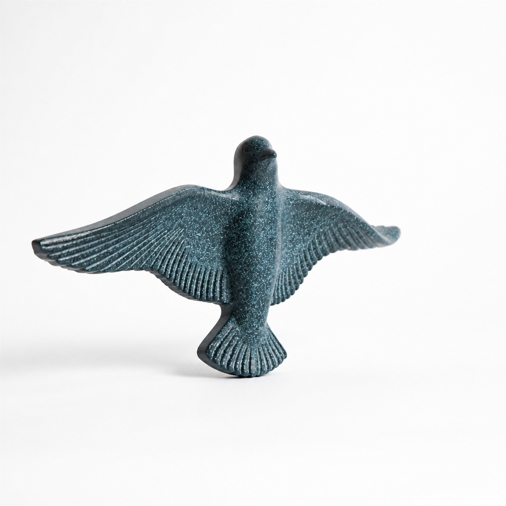 Sculptural Seagull Polyresin Coastal Wall Decor