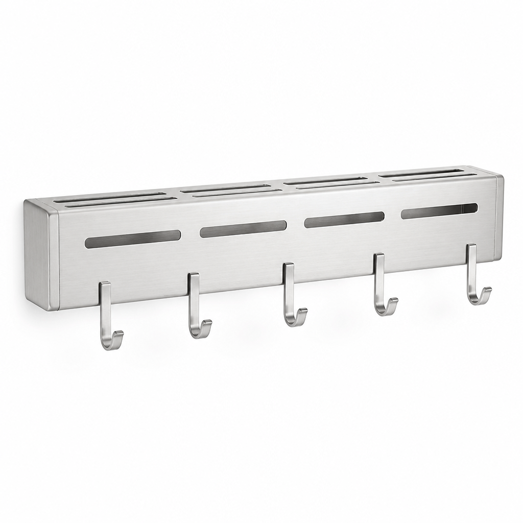 Self-Adhesive Stainless Steel Wall-Mounted Hook Strip Kitchen Knife Holder