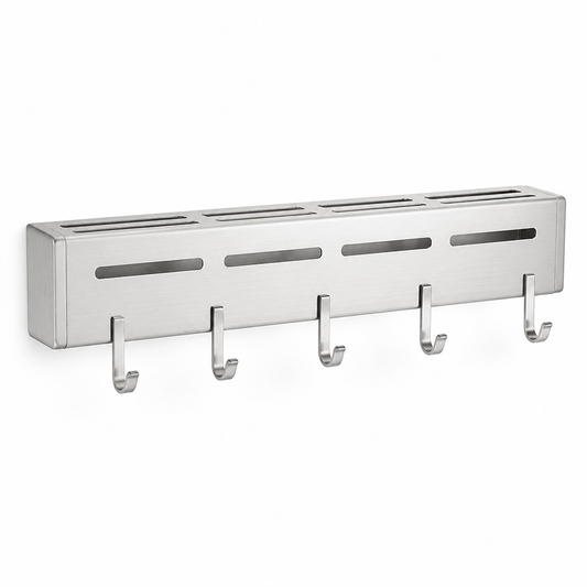 Self-Adhesive Stainless Steel Wall-Mounted Hook Strip Kitchen Knife Holder