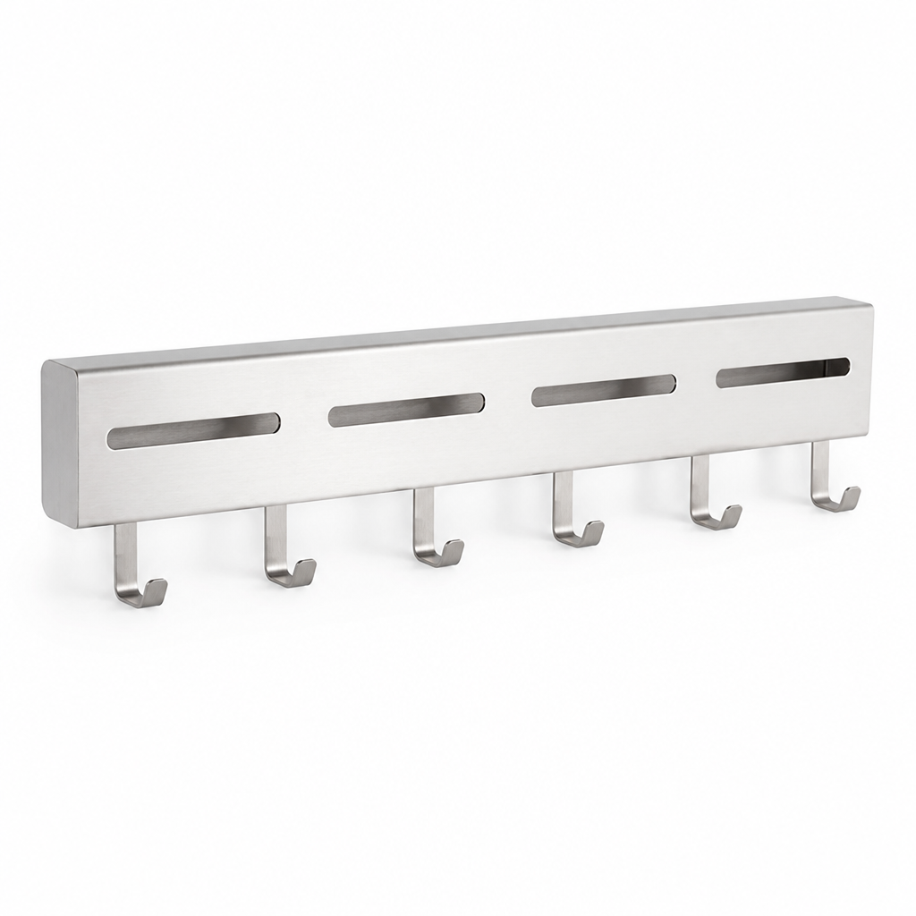 Self-Adhesive Stainless Steel Wall-Mounted Hook Strip Kitchen Knife Holder