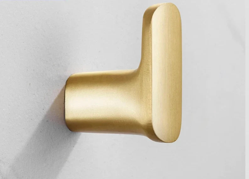 Self-Adhesive Wall Hook Solid Brass Polished Chrome