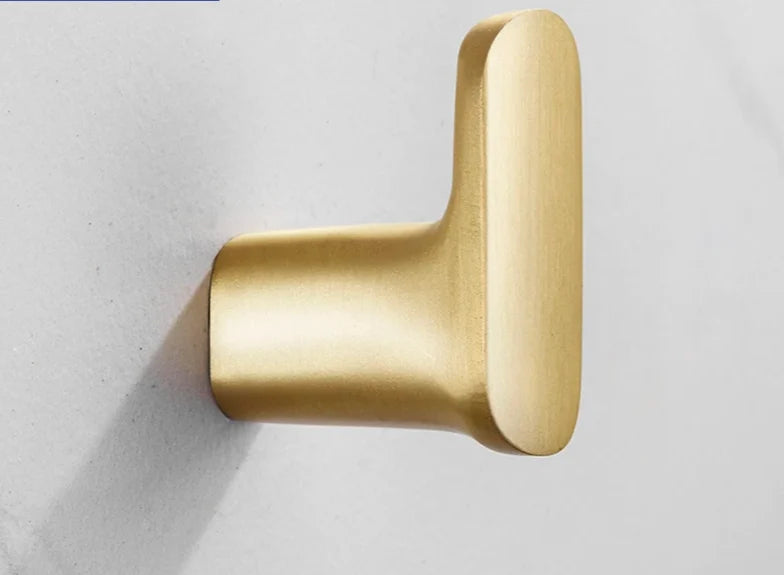 Self-Adhesive Wall Hook Solid Brass Polished Chrome