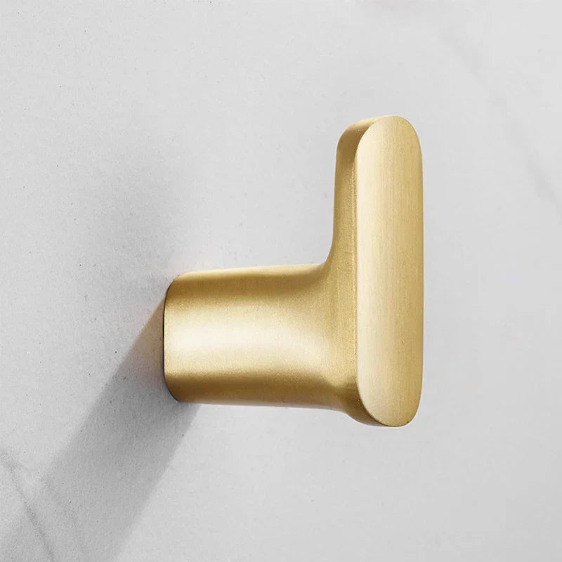 Self-Adhesive Wall Hook Solid Brass Polished Chrome