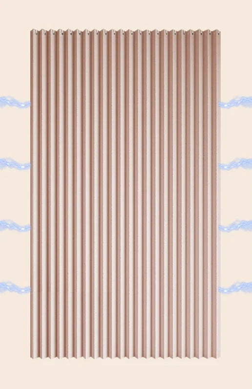 Shower Curtain Accordion Fold Magnetic Closure & Waterproof