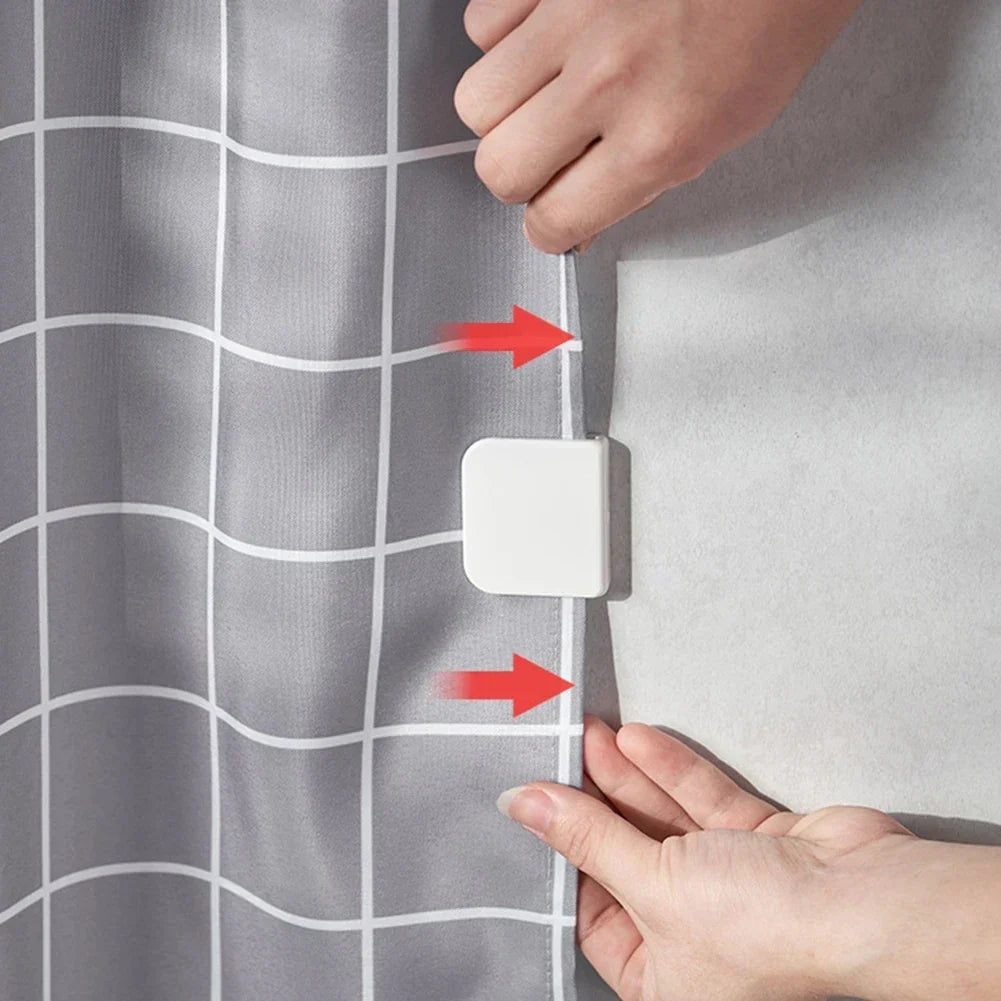 Shower Curtain Clips Self-Adhesive No-Drill Rustproof