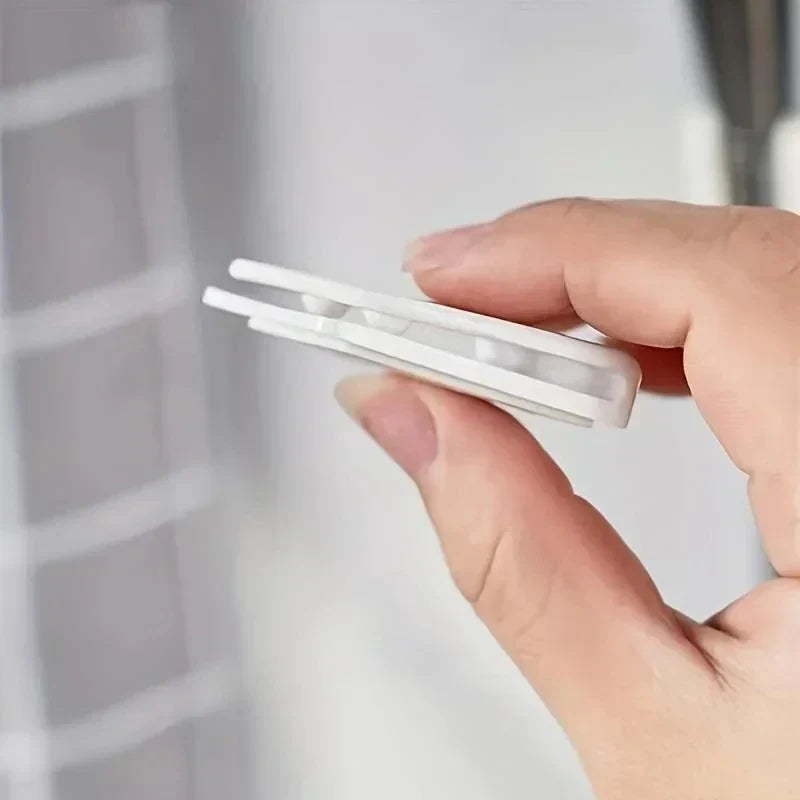 Shower Curtain Clips Self-Adhesive No-Drill Rustproof